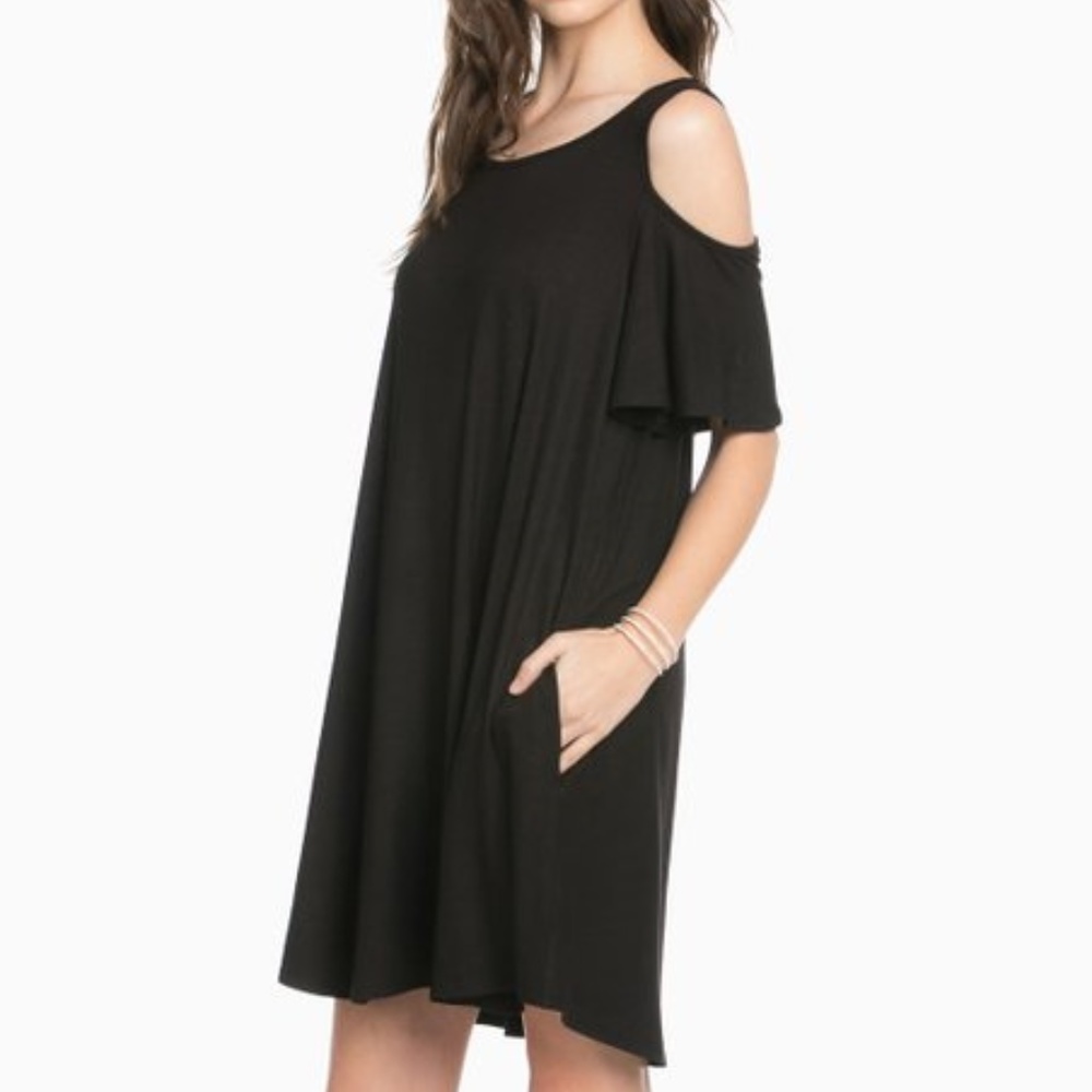 Sweet Lovely Black Cutout Dress